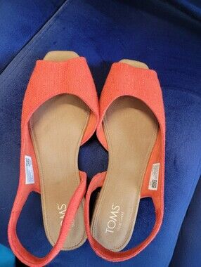 TOMS Coral Open-Toe Slingback Sandals